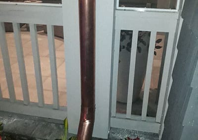 Panama City Gutters - Copper Half Round Seamless Gutters
