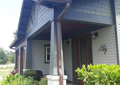 Panama City Gutters - Copper Half Round Seamless Gutters